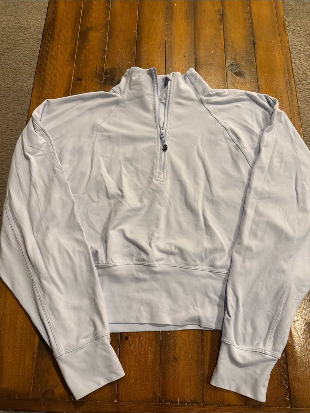 lululemon athletica White Half-Zip Pullover Sweater